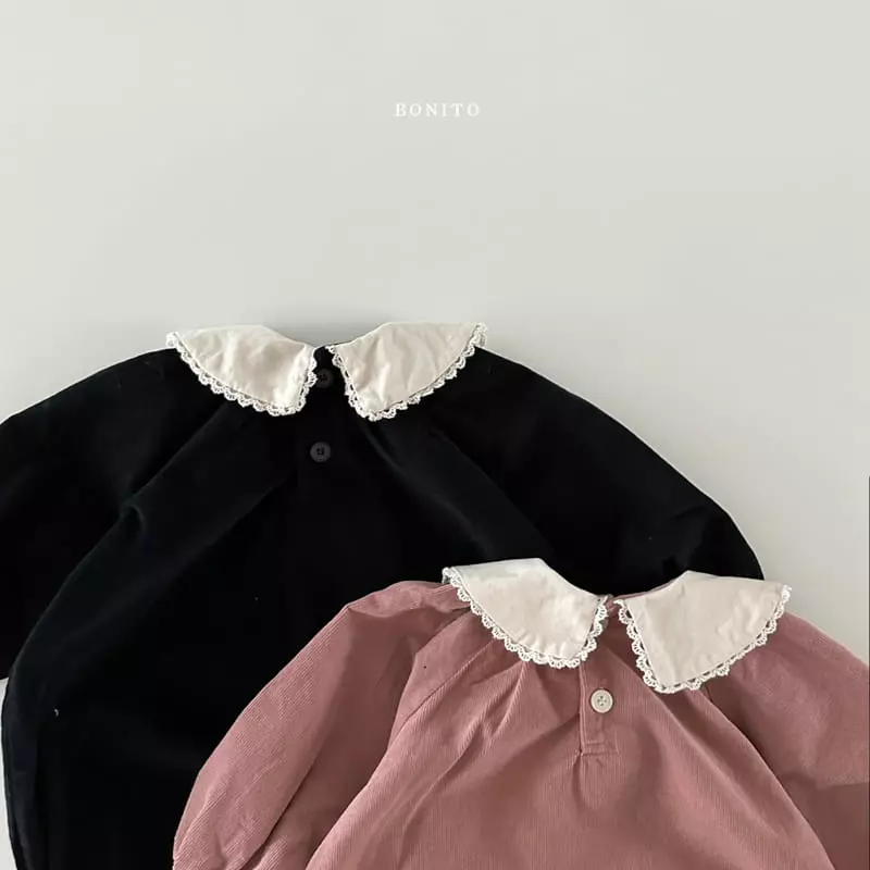 Bonito - Korean Baby Fashion - #babywear - Rib Flower Bodysuit - 4