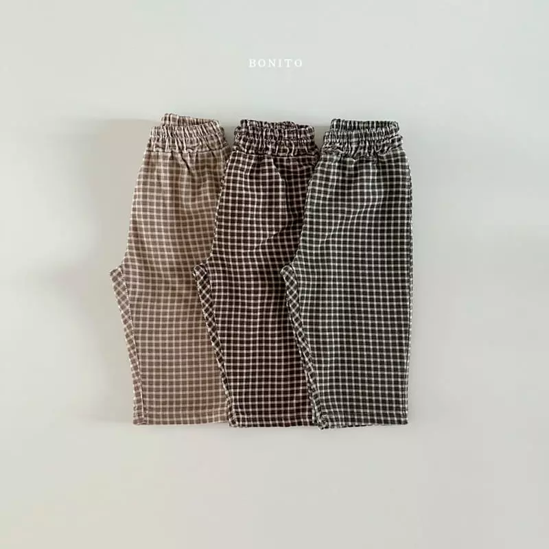Bonito - Korean Baby Fashion - #onlinebabyshop - Check Pants - 2
