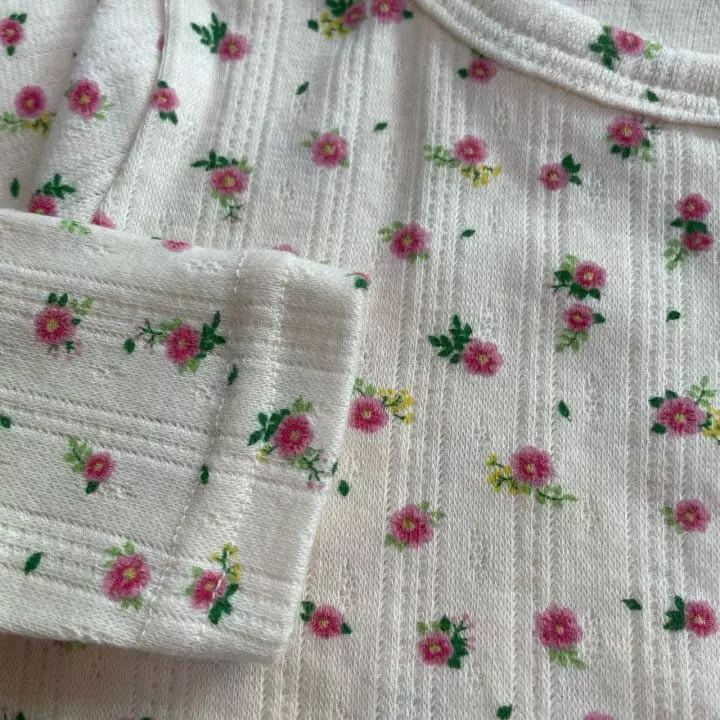 Brody Jane - Korean Children Fashion - #fashionkids - Cotton Eyelet Wahing Flower Pajama - 5