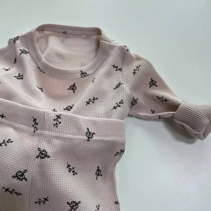 Brody Jane - Korean Children Fashion - #discoveringself - Waffle Rose Pajama - 4