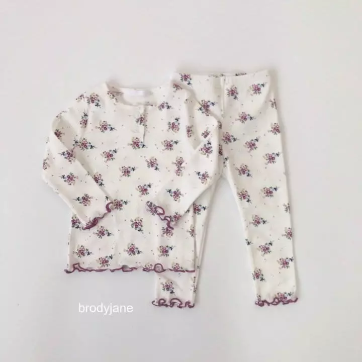 Brody Jane - Korean Children Fashion - #kidsshorts - Bouquet Frill Pajama