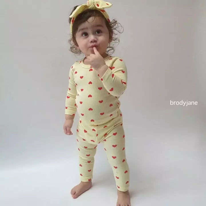 Brody Jane - Korean Children Fashion - #kidsshorts - Heart Rib Pajama - 11