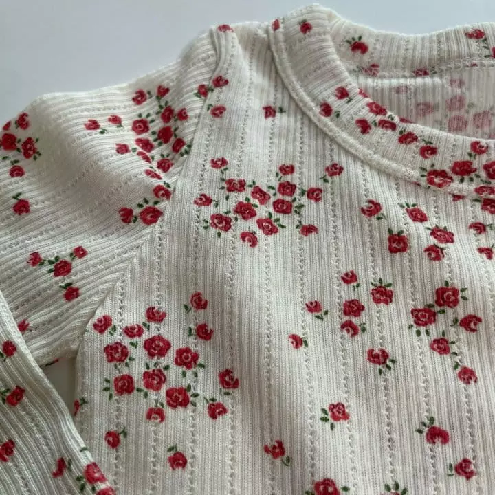 Brody Jane - Korean Children Fashion - #kidzfashiontrend - Red Flower Set - 9