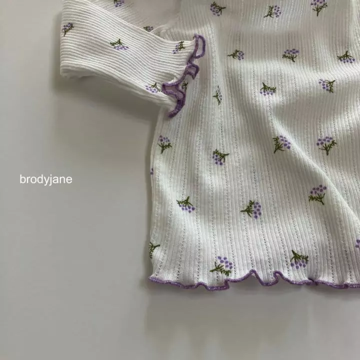 Brody Jane - Korean Children Fashion - #Kfashion4kids - Berry Eyelet Frill Pajama - 4