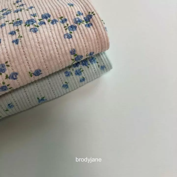 Brody Jane - Korean Children Fashion - #stylishchildhood - Blue Rose Eyelet Pajama - 11