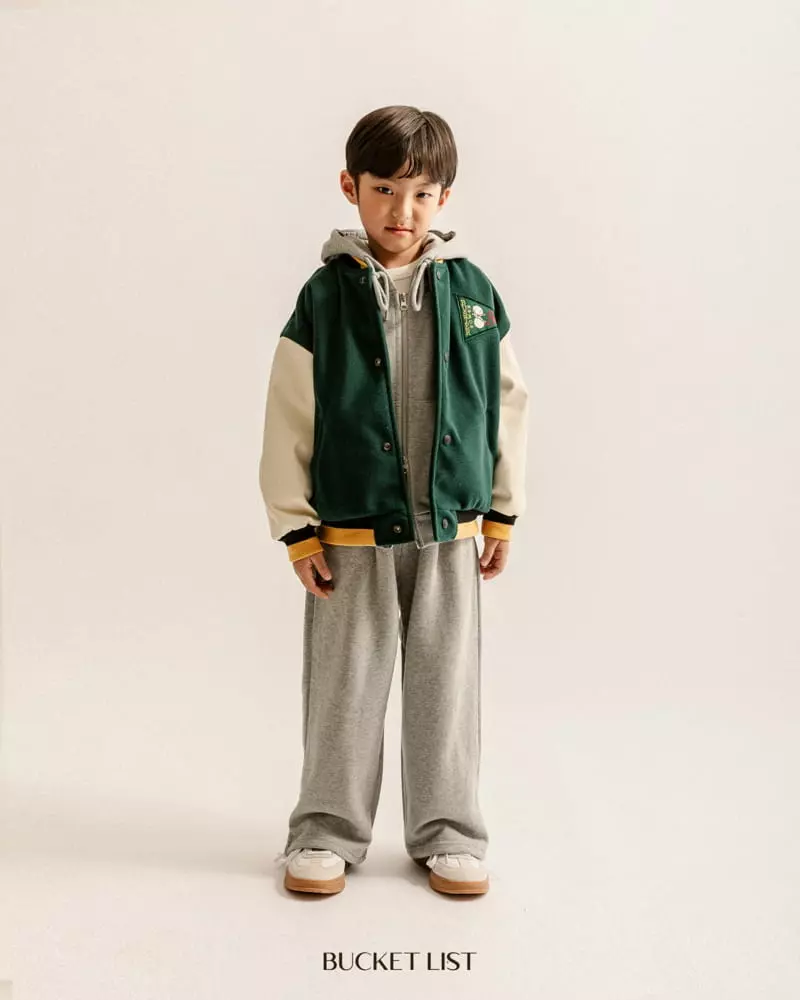 Bucket List - Korean Children Fashion - #prettylittlegirls - Campus Jumper - 8
