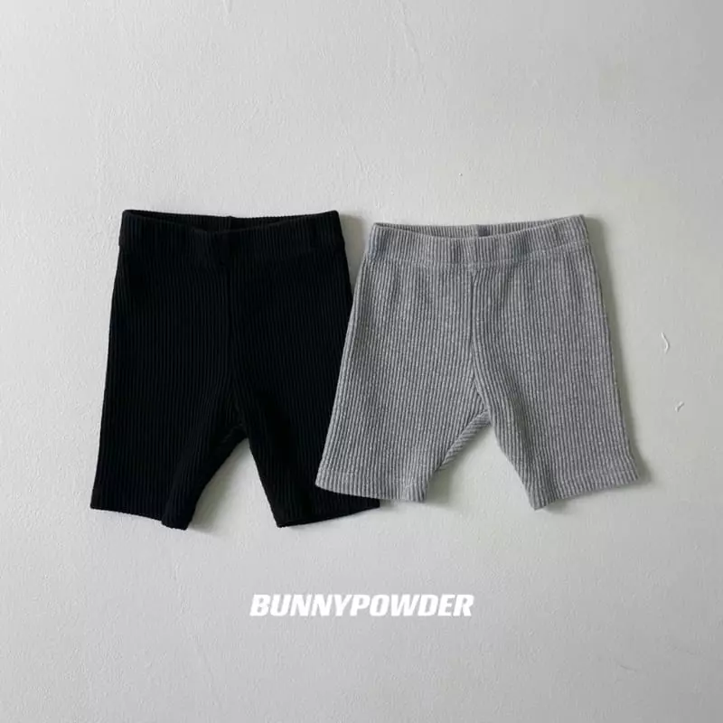 Bunny Powder - Korean Children Fashion - #kidzfashiontrend - Rib Bicke Leggings with Mom - 8