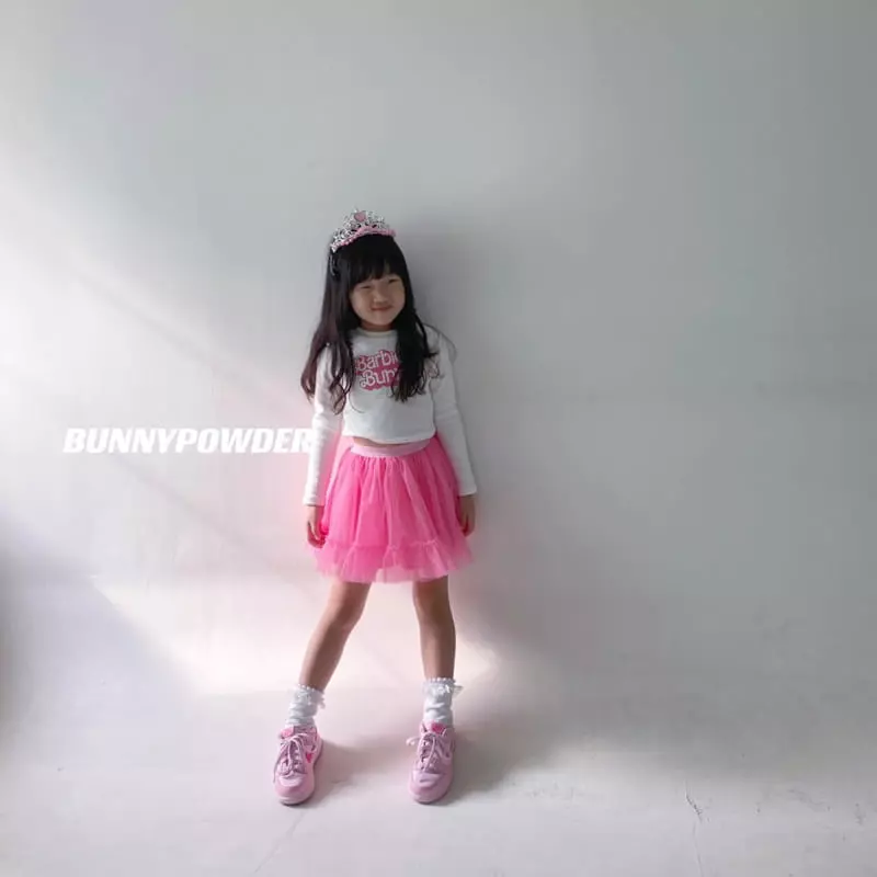Bunny Powder - Korean Children Fashion - #todddlerfashion - Tin Crop Tee - 6