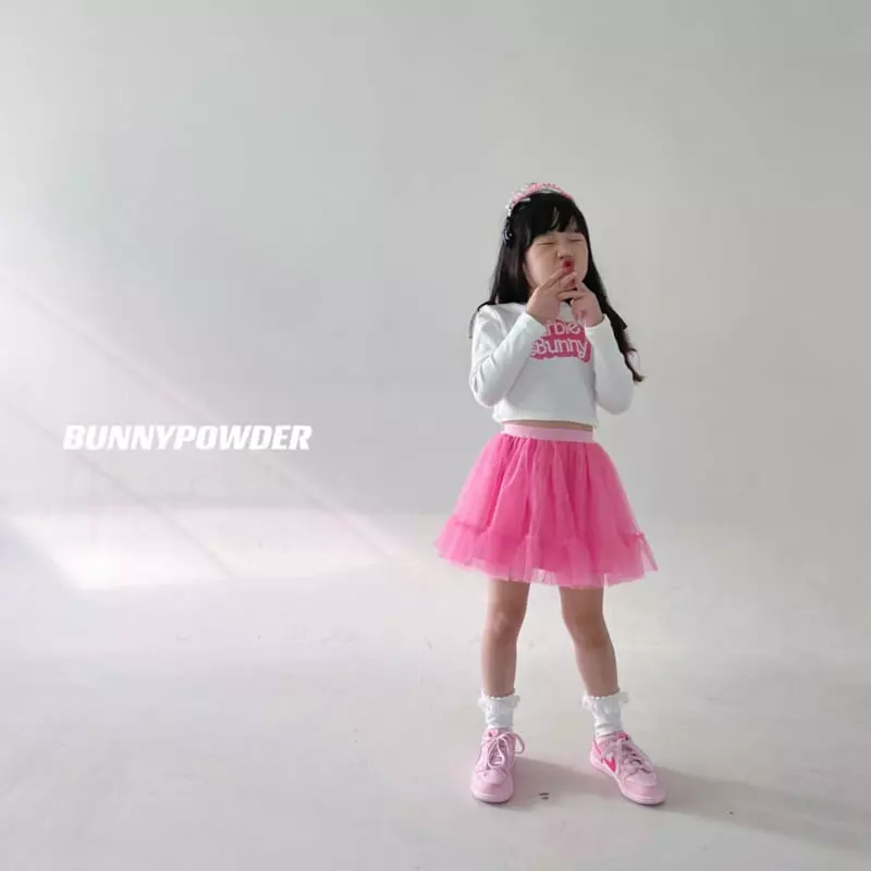 Bunny Powder - Korean Children Fashion - #toddlerclothing - Tin Crop Tee - 7