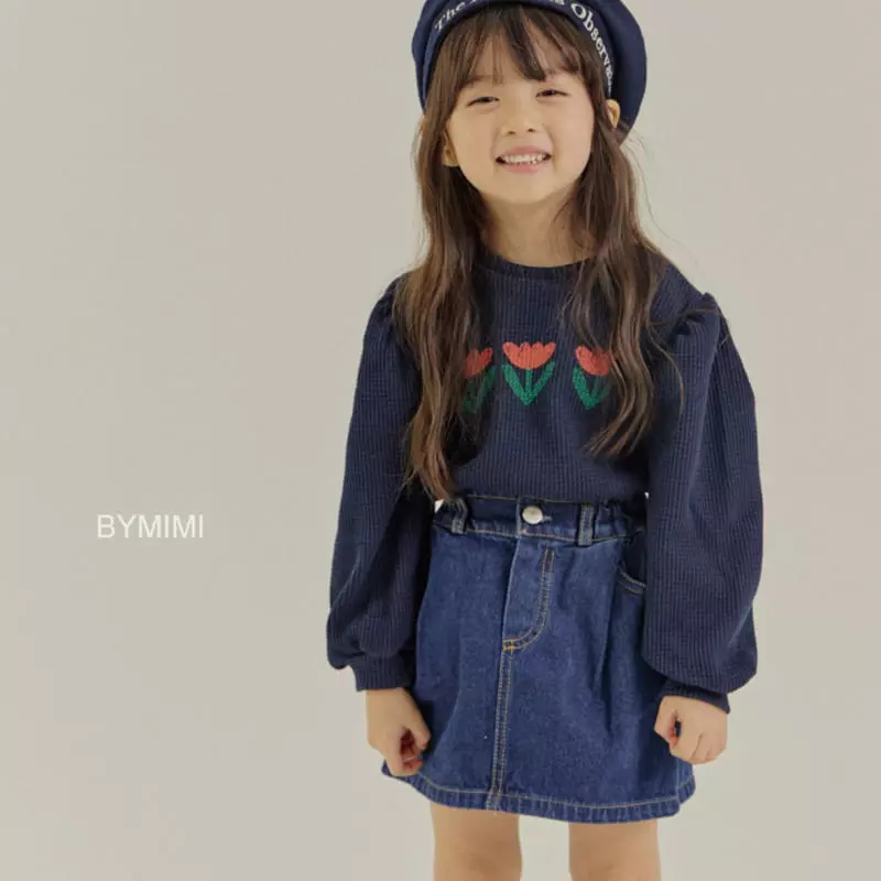 Bymimi - Korean Children Fashion - #childrensboutique - Waffle Tee - 5