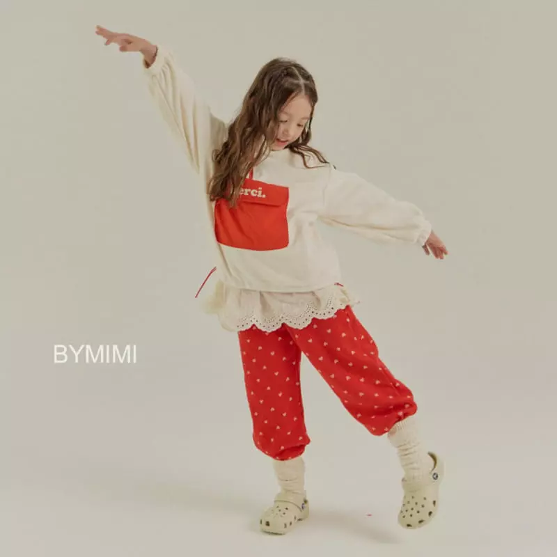 Bymimi - Korean Children Fashion - #designkidswear - Heart PAnts - 5