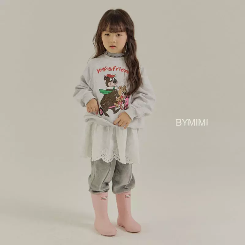 Bymimi - Korean Children Fashion - #kidsshorts - Bear Sweatshirt - 6