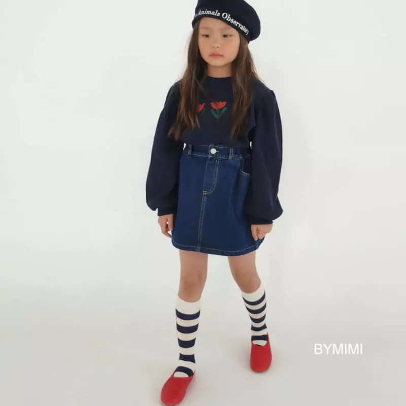 Bymimi - Korean Children Fashion - #kidzfashiontrend - Waffle Tee - 11