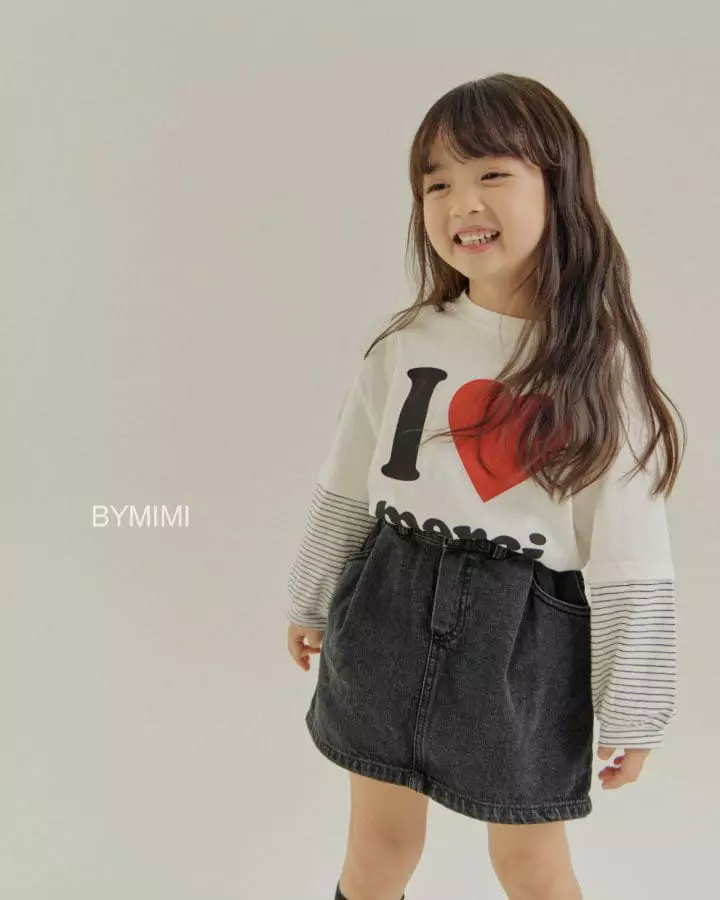 Bymimi - Korean Children Fashion - #magicofchildhood - Hei Denim Skirt - 11
