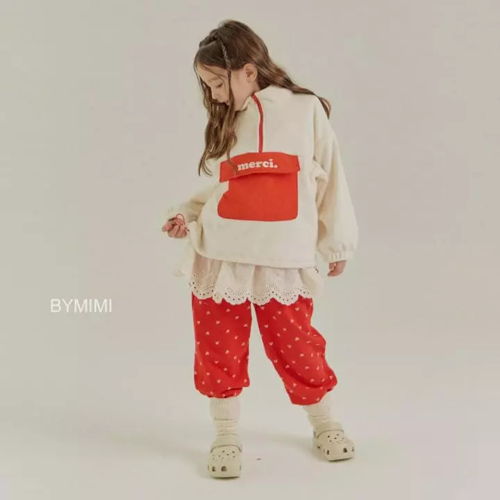 Bymimi - Korean Children Fashion - #toddlerclothing - Heart PAnts