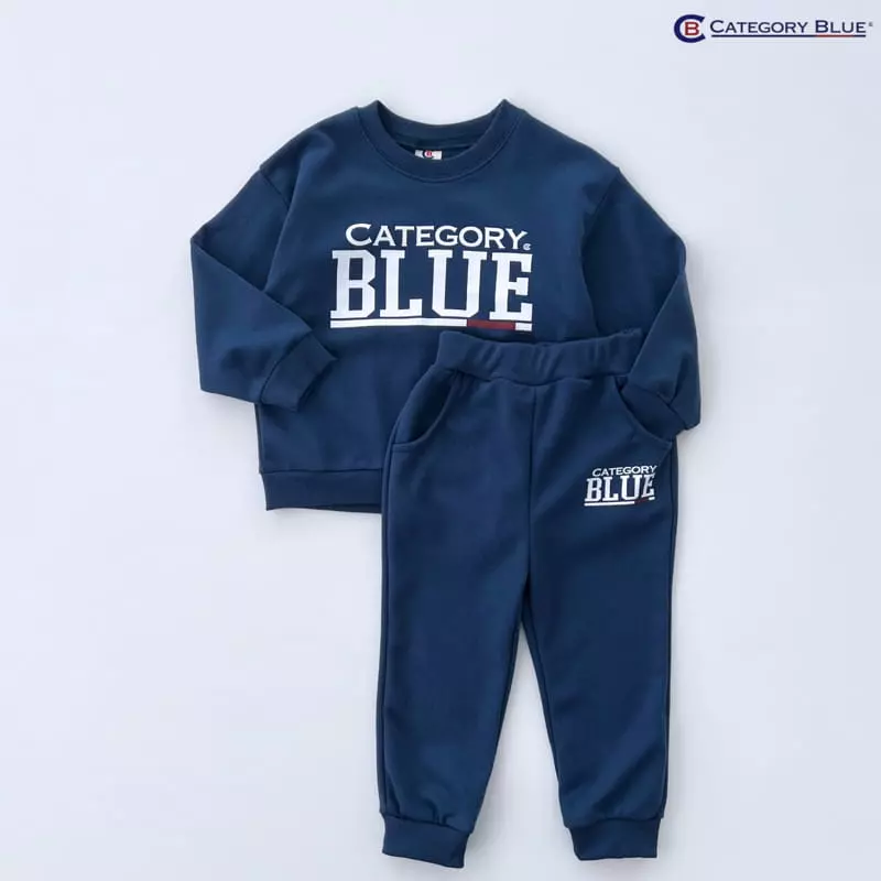 Category Blue - Korean Children Fashion - #kidsshorts - Signiture Top Bottom Set - 9