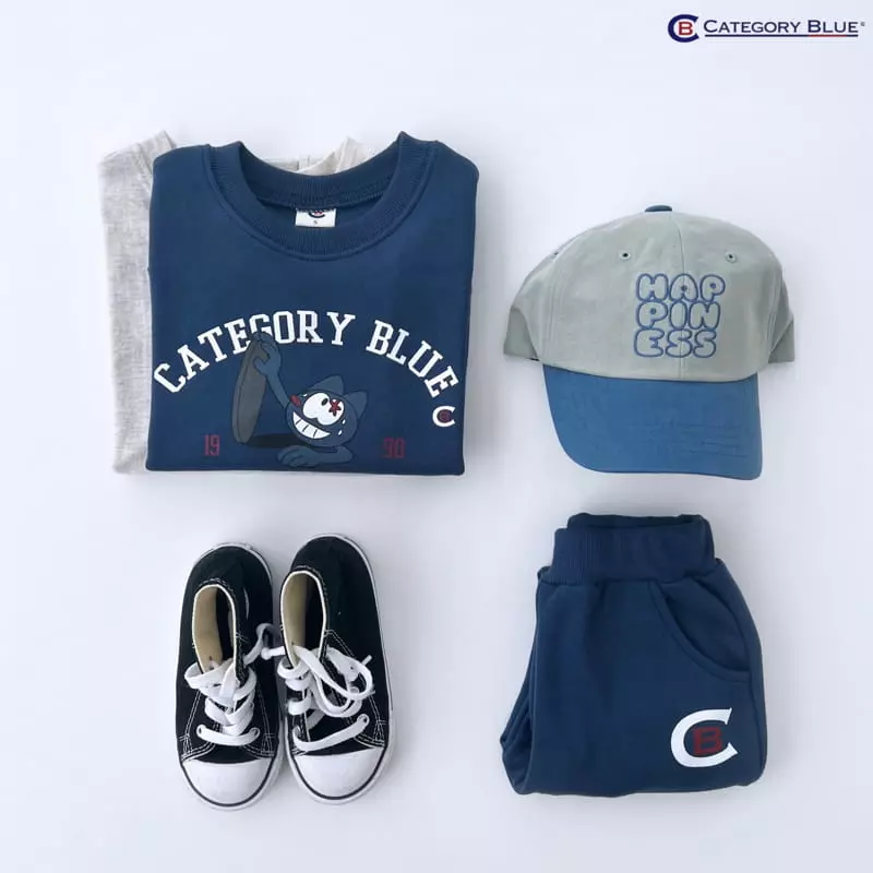 Category Blue - Korean Children Fashion - #kidsstore - Kitty Top Bottom Set - 12