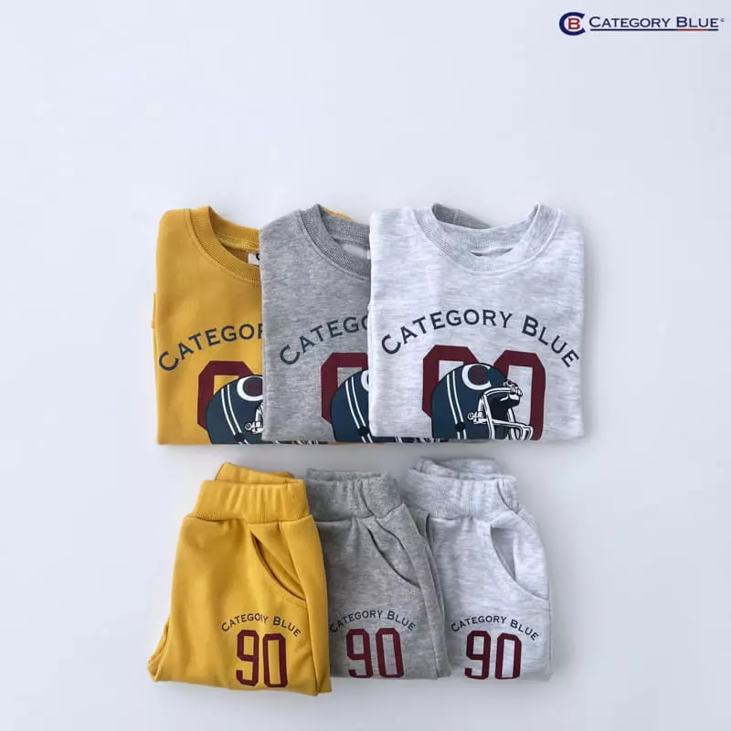 Category Blue - Korean Children Fashion - #magicofchildhood - 90 Top Bottom Set