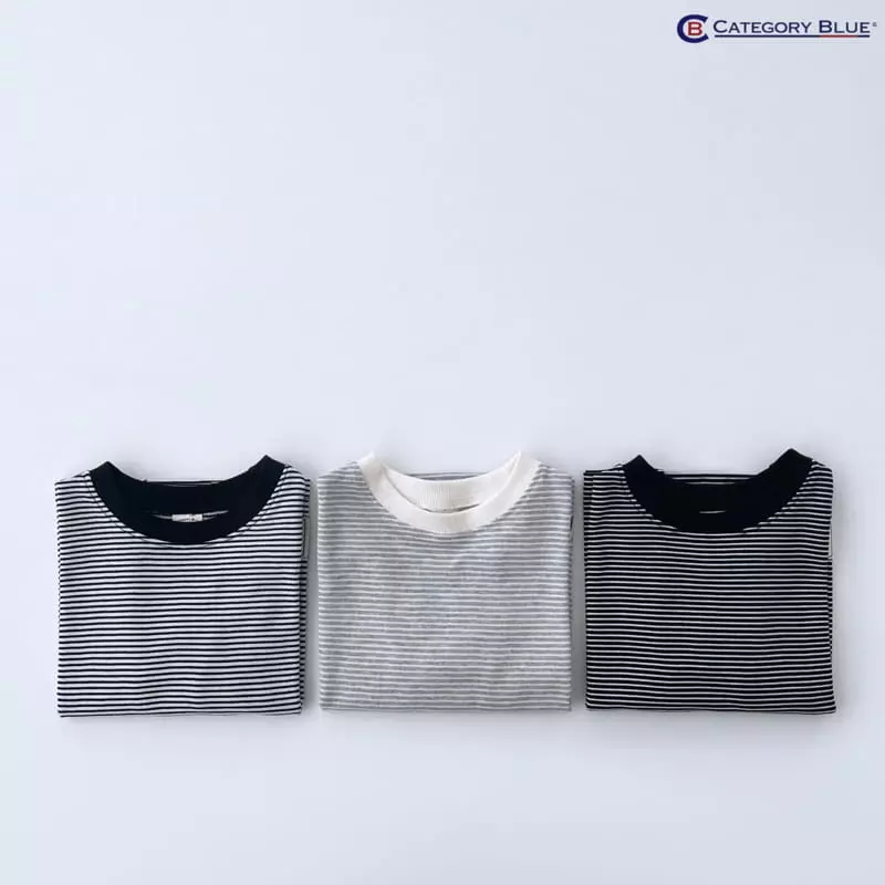 Category Blue - Korean Children Fashion - #magicofchildhood - Small Stripes Tee - 2