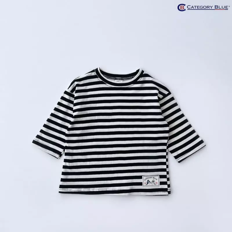 Category Blue - Korean Children Fashion - #todddlerfashion - Stripes Tee - 6