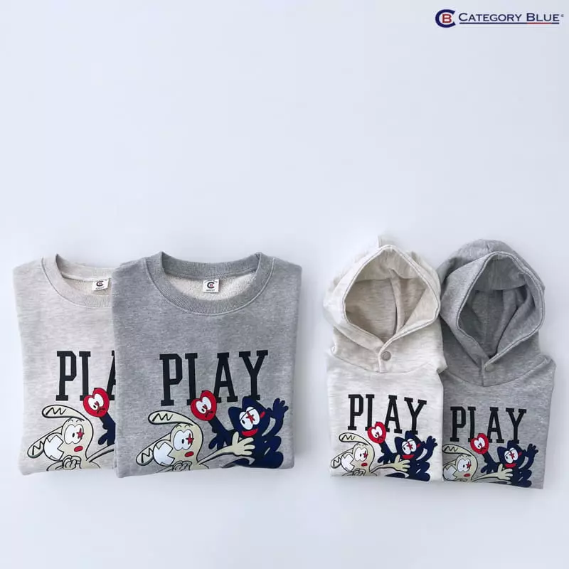 Category Blue - Korean Women Fashion - #vintageinspired - Play Sweatshirt Mom - 4