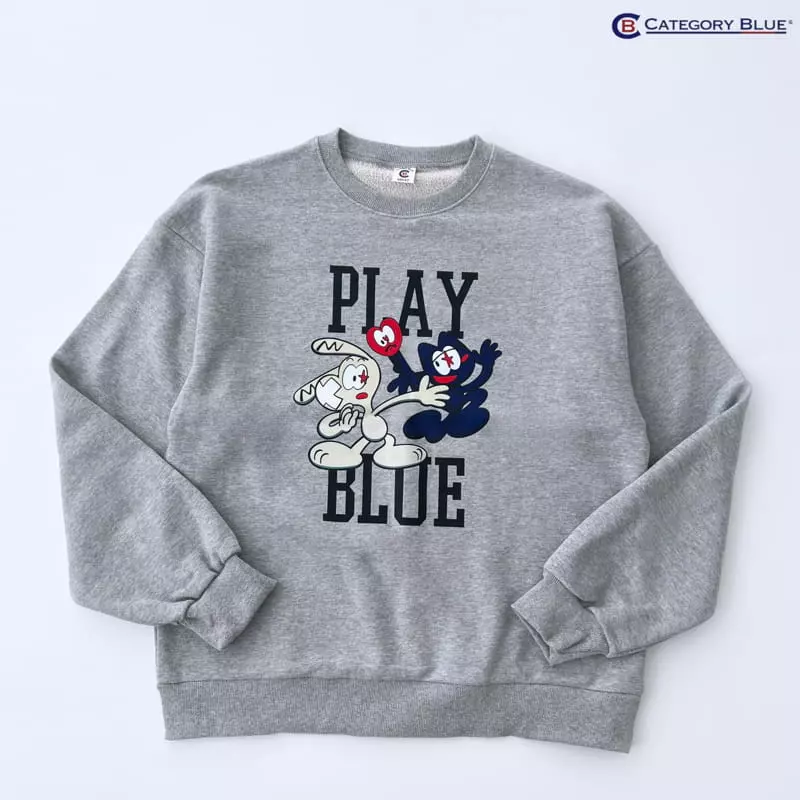 Category Blue - Korean Women Fashion - #womensfashion - Play Sweatshirt Mom - 2