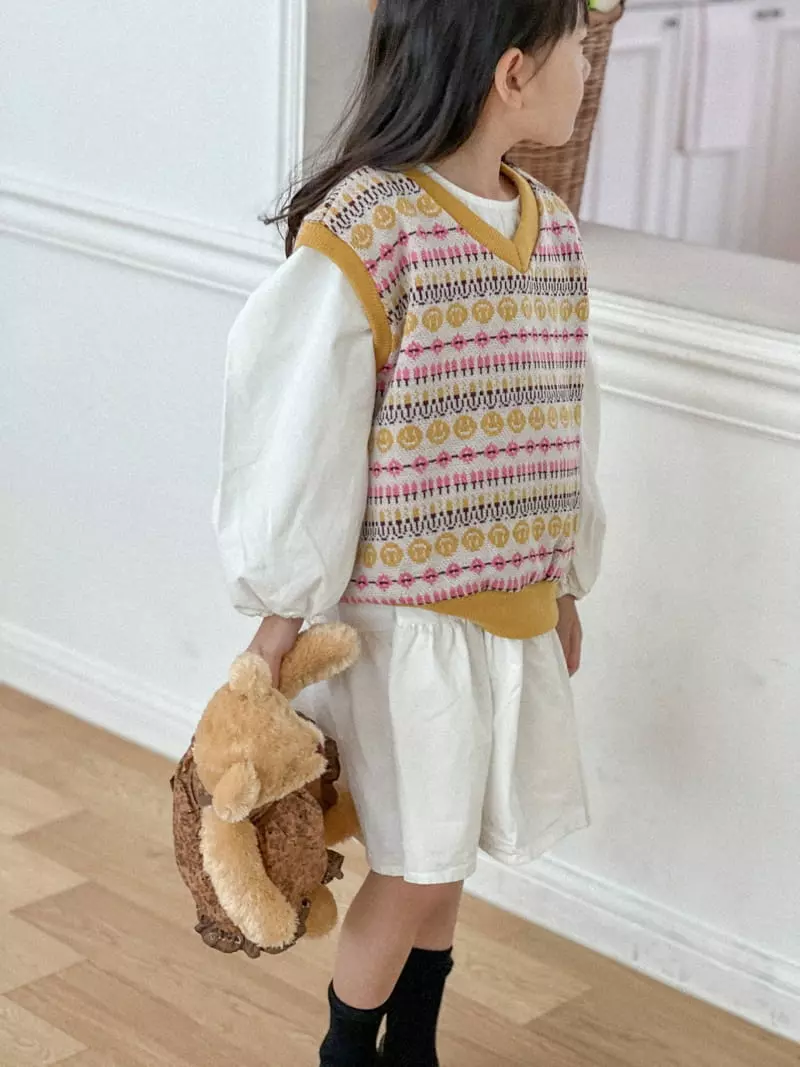 Ccomabee - Korean Children Fashion - #designkidswear - Smile Vest - 4