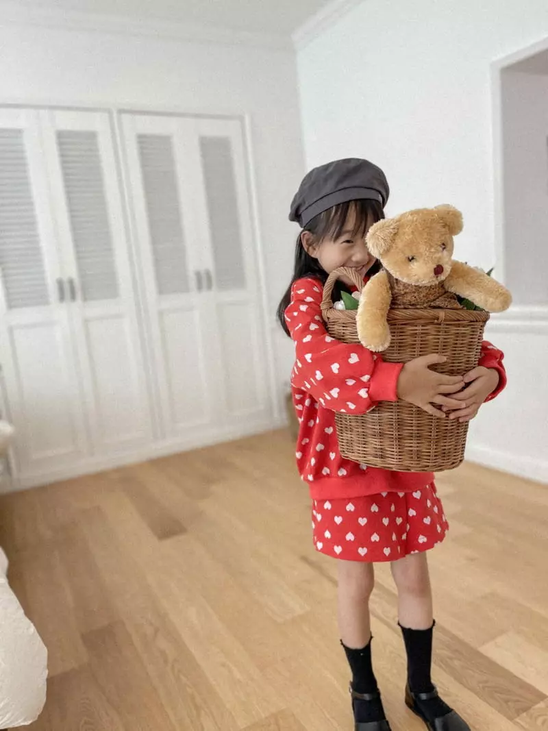 Ccomabee - Korean Children Fashion - #magicofchildhood - Heart Sweatshirt - 3