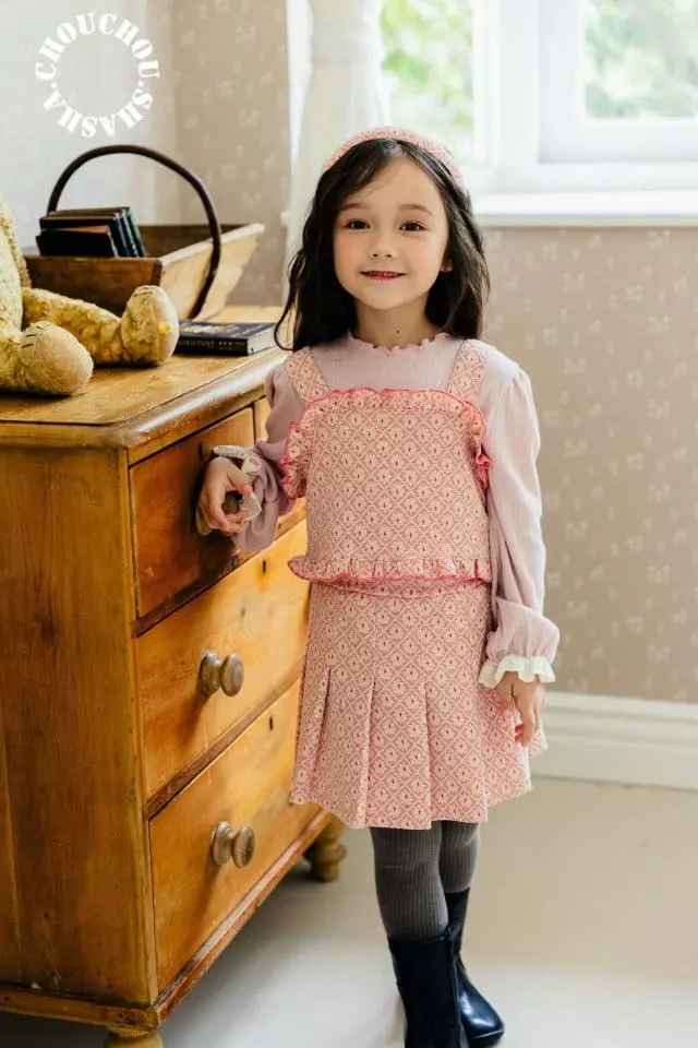 Chouchou Shasha - Korean Children Fashion - #Kfashion4kids - Cloi Top Bottom Set - 3