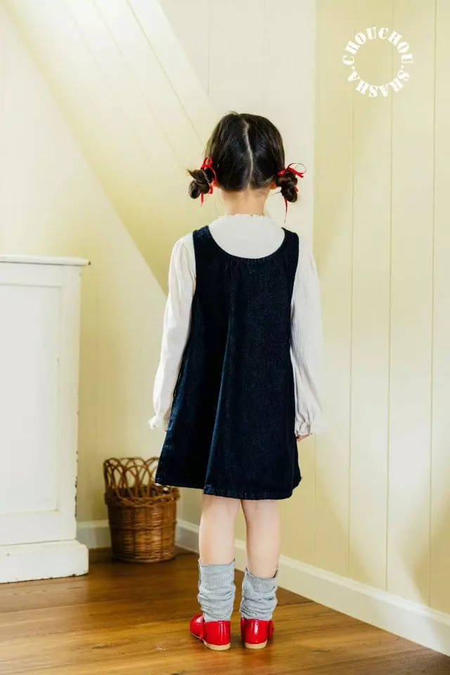 Chouchou Shasha - Korean Children Fashion - #childrensboutique - Anne Denim One-piece - 7