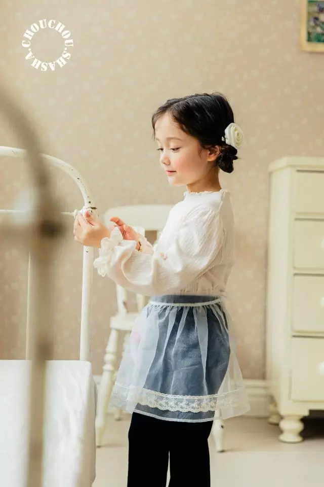 Chouchou Shasha - Korean Children Fashion - #designkidswear - Lace Tee - 5