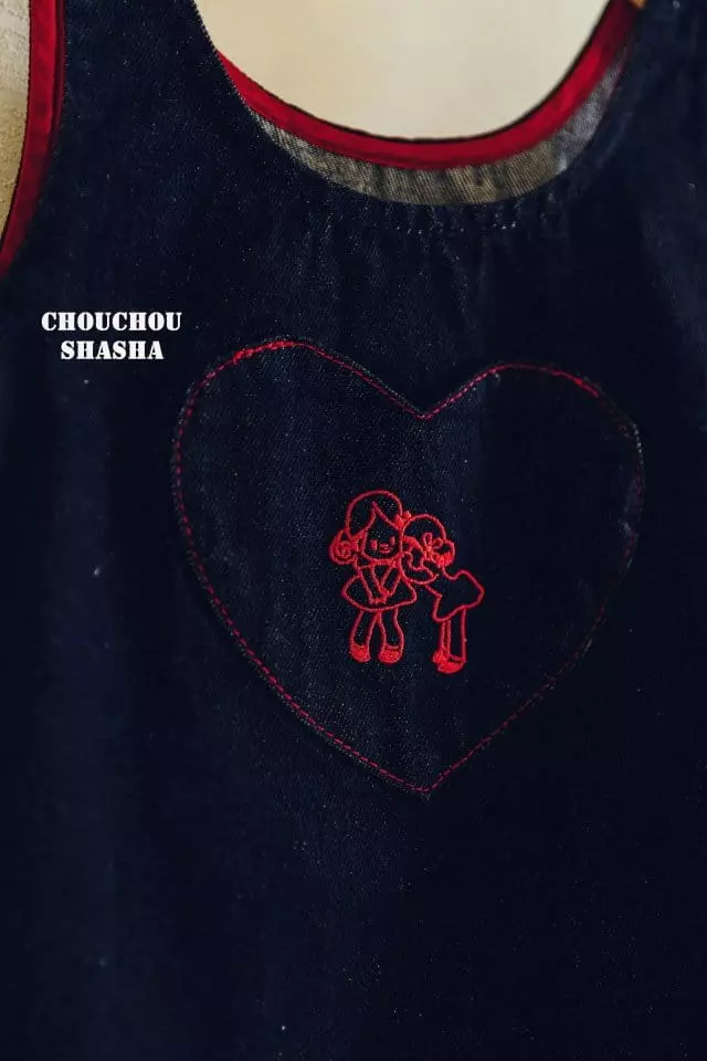 Chouchou Shasha - Korean Children Fashion - #fashionkids - Anne Denim One-piece - 10