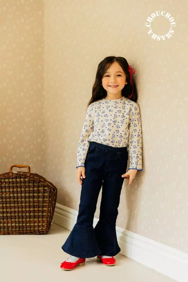 Chouchou Shasha - Korean Children Fashion - #kidsstore - Beart Tee - 8