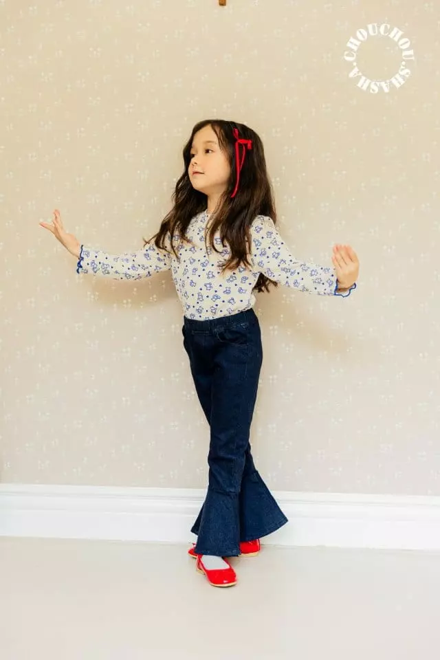 Chouchou Shasha - Korean Children Fashion - #Kfashion4kids - Denim Jeans - 4