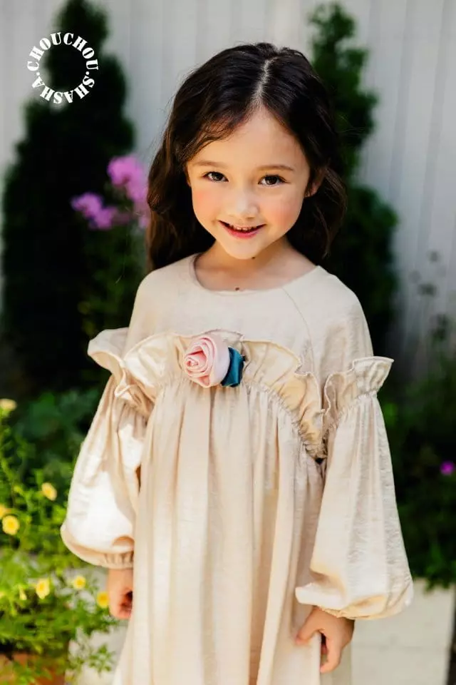 Chouchou Shasha - Korean Children Fashion - #stylishchildhood - Flower Cosaji - 5