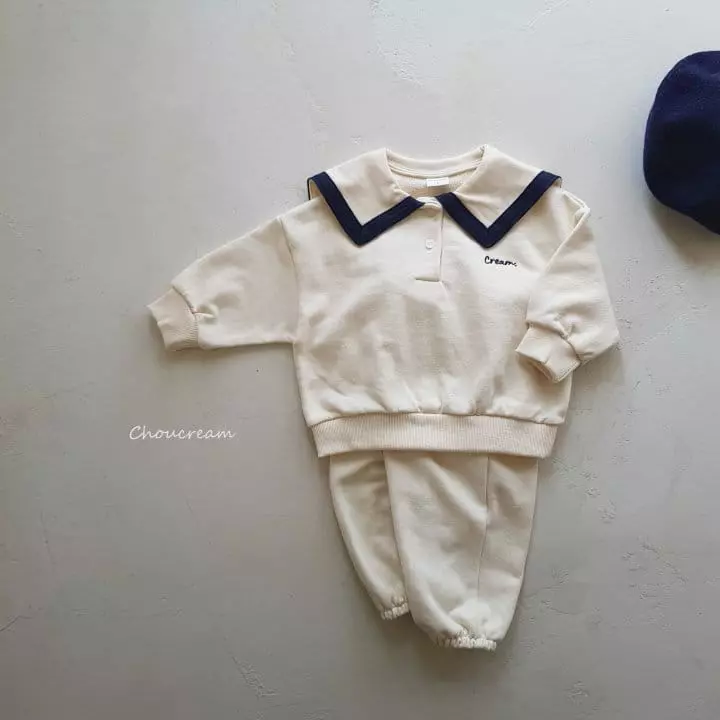 Choucream - Korean Baby Fashion - #babyboutiqueclothing - Sailor Top Bottom Set - 8