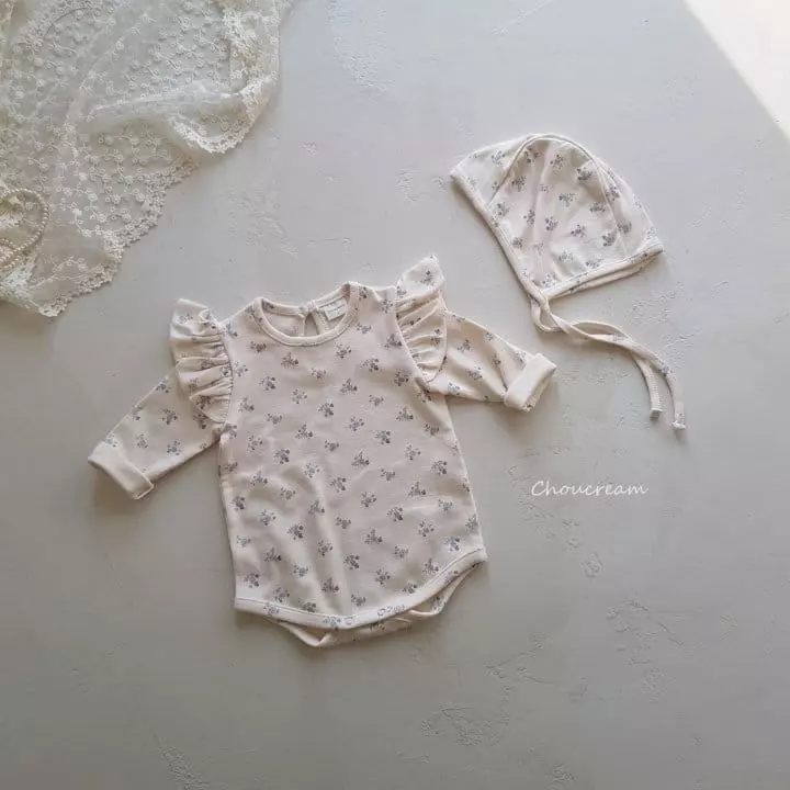Choucream - Korean Baby Fashion - #babygirlfashion - Irin Bonnet Bodysuit