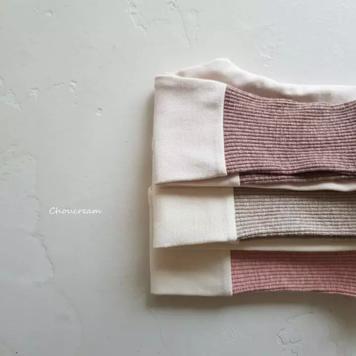 Choucream - Korean Baby Fashion - #babygirlfashion - Rib Color Leggings