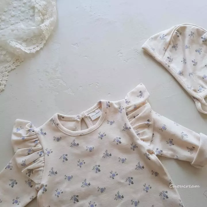 Choucream - Korean Baby Fashion - #babylifestyle - Irin Bonnet Bodysuit - 2