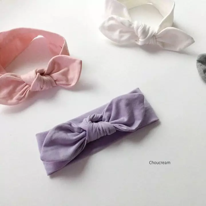 Choucream - Korean Baby Fashion - #babyoninstagram - Muzi Ribbon Hairband - 2