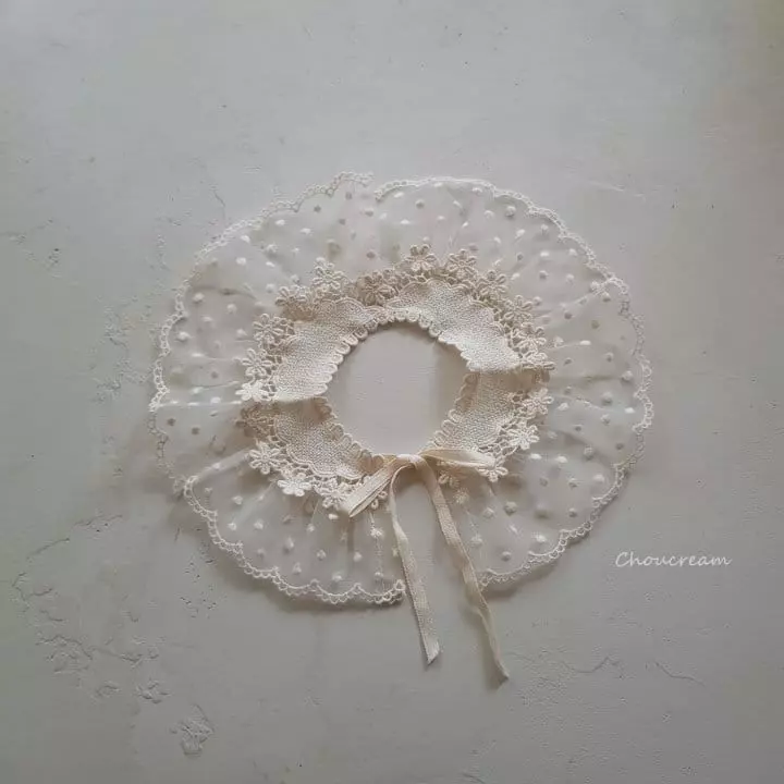 Choucream - Korean Baby Fashion - #babyoutfit - Lace Collar Cape - 2