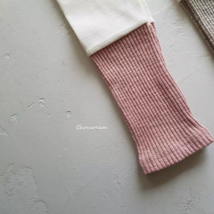 Choucream - Korean Baby Fashion - #babyoutfit - Rib Color Leggings - 5