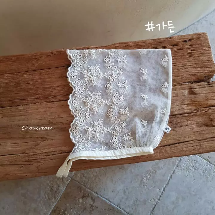 Choucream - Korean Baby Fashion - #onlinebabyboutique - Lace Bonnet - 4