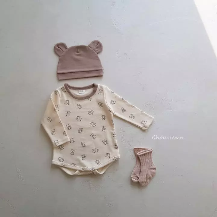 Choucream - Korean Baby Fashion - #smilingbaby - Mini Bear Bodysuit - 11