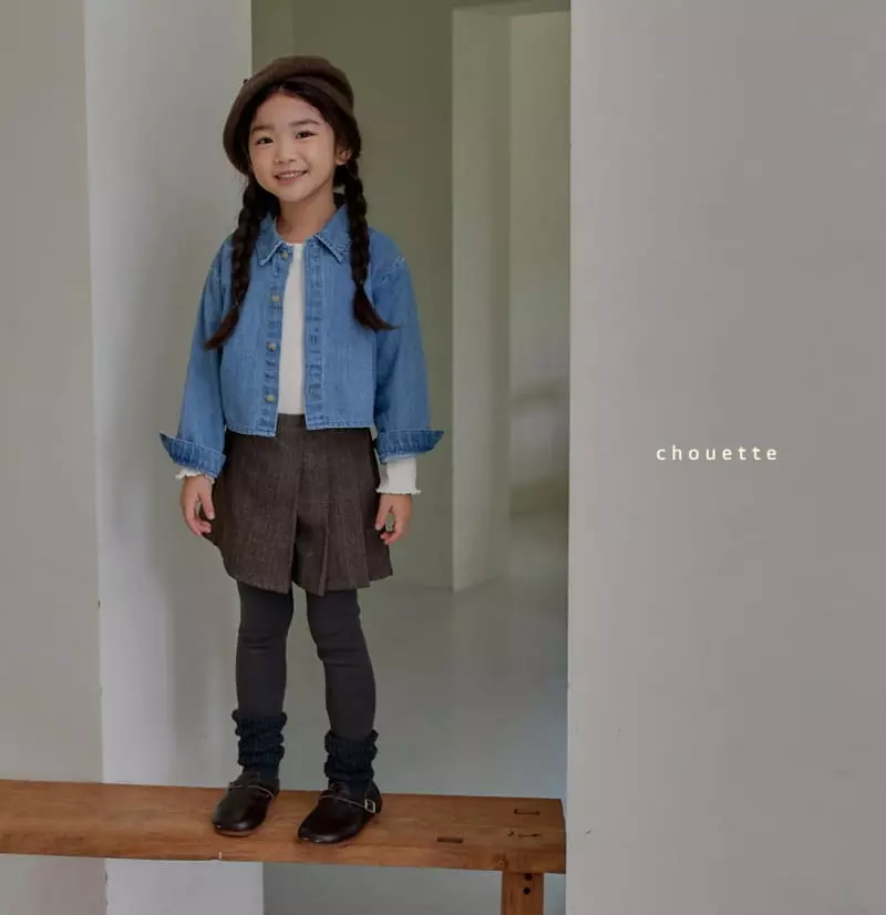 Chouette - Korean Children Fashion - #discoveringself - Denim Crop Shirt - 12