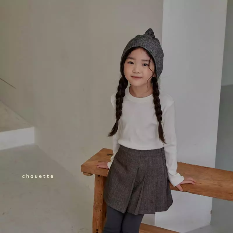 Chouette - Korean Children Fashion - #fashionkids - Latte Rib Tee - 2