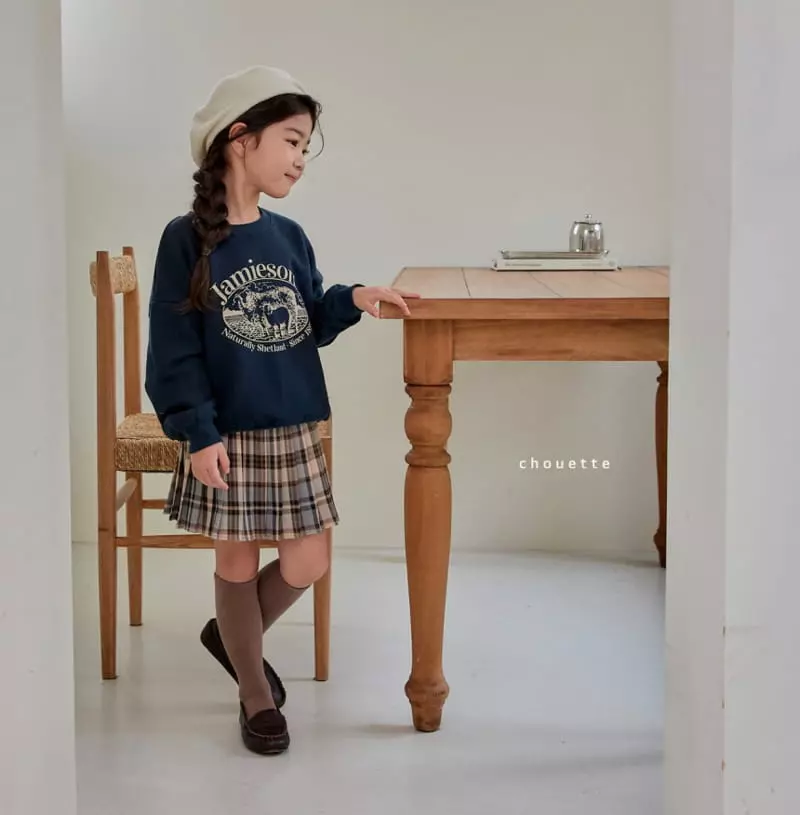 Chouette - Korean Children Fashion - #magicofchildhood - Mocha Check Skirt - 12