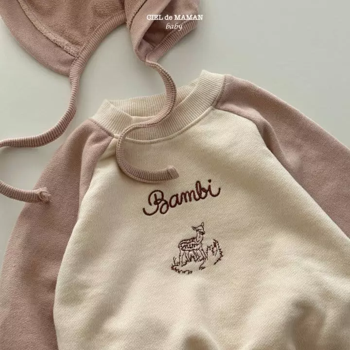 Ciel De Maman - Korean Baby Fashion - #babyfever - Bambi Top Bottom Set - 3