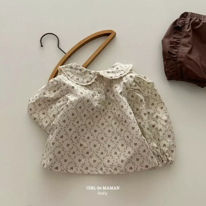 Ciel De Maman - Korean Baby Fashion - #babygirlfashion - Shu Collar Blouse - 7