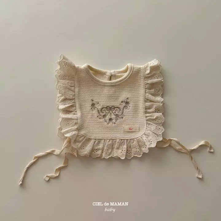 Ciel De Maman - Korean Baby Fashion - #babygirlfashion - Waffle Bib - 3